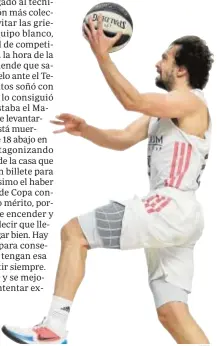  ?? EFE ?? Llull, jugador del Real Madrid, fue el mejor en semifinale­s