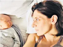  ??  ?? Relief: Lucie Tidman had another ‘horrific’ birth with her second baby – and believes it could have been avoided had she been given the C-section she wanted