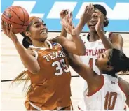  ?? MORRY GASH AP ?? Texas’ Charli Collier could be the top pick in the WNBA Draft today. She averaged 19 points a game as a junior.