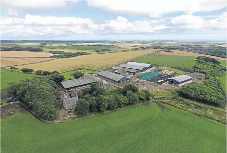  ??  ?? The farm, near Hatton at Peterhead, stretches across 1,659.95 acres.