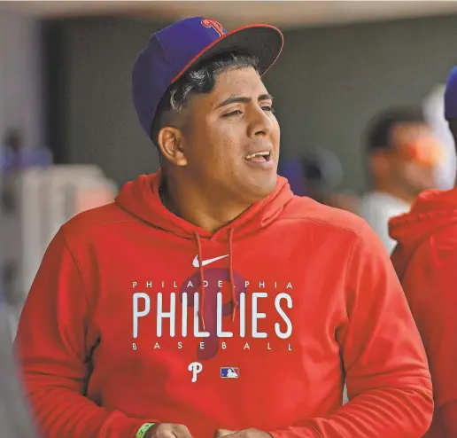  ?? ERIC HARTLINE/USA TODAY SPORTS ?? Starting pitcher Ranger Suarez is set to rejoin the Phillies on their upcoming trip to Colorado, which begins on May 12, and return to the rotation for the first time in 2023.