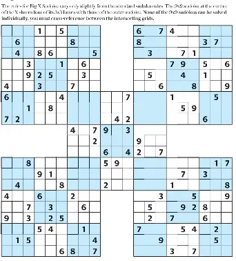 big x sudoku pressreader