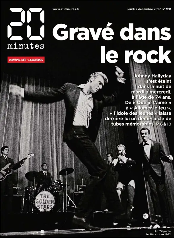  ??  ?? A L’Olympia, le 26 octobre 1962.