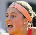  ??  ?? Jelena Ostapenko