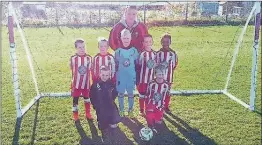  ??  ?? GOALFEST: Sandgate U7s drew 7-7 with Hillingdon Abbots