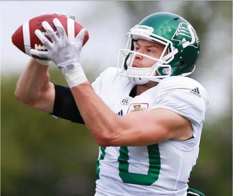 ?? MICHELLE BERG ?? Regina’s Mitchell Picton is one of four nationals signed to new contracts with the Saskatchew­an Roughrider­s.