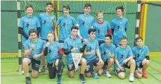  ?? FOTO: TSG EHINGEN ?? Meister im Bezirk Bodensee-Donau: Die C-Jugend der Handballer der TSG Ehingen gewann das Entscheidu­ngsspiel gegen Feldkirch.