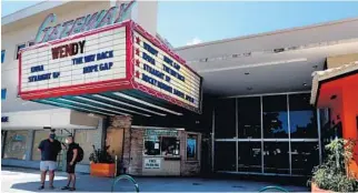  ?? CARLINE JEAN/ SUN SENTINEL ?? The Classic Gateway Theatre in Fort Lauderdale is scheduled to reopen.