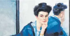  ?? FOTO: LEO PUTZ ?? Die „Dame in Blau“von Leo Putz aus der Sammlung Siegfried Unterberge­r ist in Schloss Achberg zu sehen.