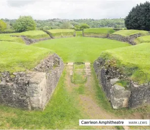  ?? MARK LEWIS ?? Caerleon Amphitheat­re