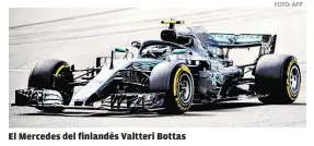  ?? FOTO: AFP ?? El Mercedes del finlandés Valtteri Bottas