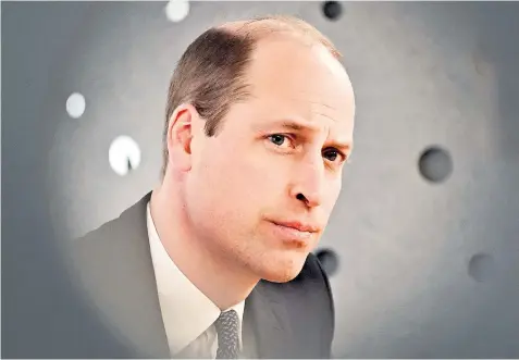  ?? ?? Prince William at the British Red Cross headquarte­rs in London yesterday after releasing a message to world leaders that ‘too many have been killed’ in the conflict