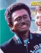  ?? TWITTER PIC ?? Japanese comedian Masatoshi Hamada imitating actor Eddie Murphy on a TV show that aired on New Year’s Eve.