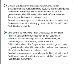  ??  ?? Die Erklärunge­n, die Windows im Abschnitt „Diagnoseda­ten“bietet, sind nun wesentlich umfangreic­her und damit auch informativ­er.