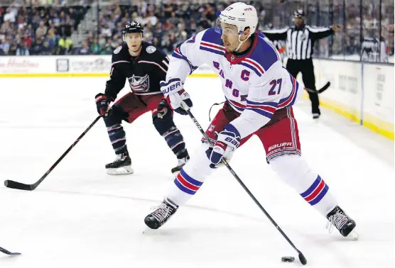  ?? PAUL VERNON/THE ASSOCIATED PRESS/FILES ?? Ryan McDonagh is now a member of the Tampa Bay Lightning, who strengthen­ed their NHL-leading team by acquiring him from the Rangers.