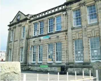  ??  ?? Up for sale Former Ayr Grammar Primary could be transforme­d into a museum