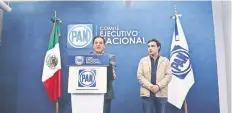  ??  ?? El secretario general del PAN, Damián Zepeda, ayer en la reunión de la Comisión Permanente del partido.