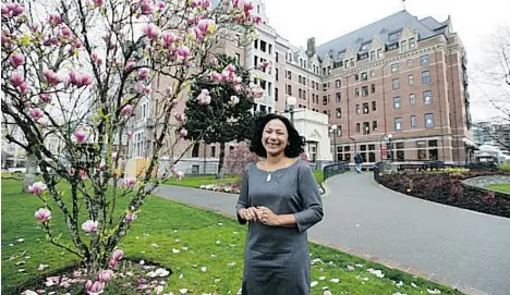  ?? DARREN STONE/TIMES COLONIST ?? Indu Brar has been in the hotel industry 27 years, working as a general manager at several hotels since 2007. She just took over as the first female general manager of the Empress Hotel in Victoria, where she is overseeing a major renovation slated for...