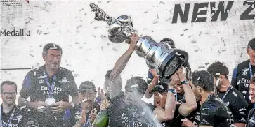  ?? DAVID WHITE/STUFF ?? Team New Zealand skipper Peter Burling after winning the America’s Cup in Auckland in 2021.