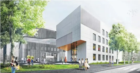  ?? BILD: SN/BERGER+PARKKINEN ?? Im neuen Gebäude werden die sängerisch­en Kompetenze­n der Universitä­t Mozarteum gebündelt.