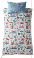  ??  ?? SWEET DREAMS Children’s bed set, from £22, Giovanna Fletcher x Next (0333 777 8000, next.co.uk)