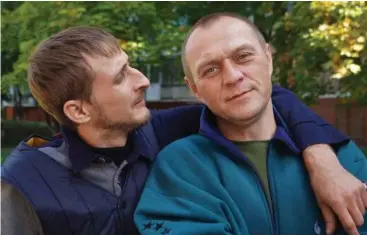  ?? ?? Sergei, tv, og Ivan tror på, at Ukraine vinder krigen.