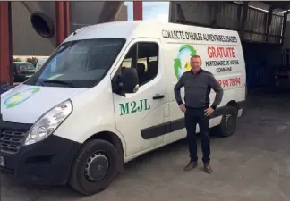  ?? (Photo C. L.) ?? Jean-Louis Muscatelli devant un camion de ramassage et le nouveau décanteur tout neuf de l’entreprise crauroise.