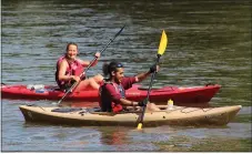  ?? MEDIANEWS GROUP FILE PHOTO ?? People kayak along the Schuylkill River during an annual sojourn organized by the Schuylkill Greenways National Heritage Area. State boating facilities are open.