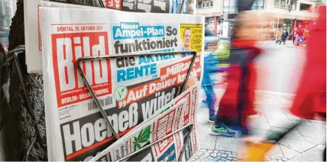  ?? Foto: Christoph Soeder, dpa ?? Ab sofort unter neuer Führung: Deutschlan­ds größte Boulevardz­eitung „Bild“.