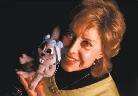  ?? Brian Vander Brug / Los Angeles Times 2000 ?? June Foray, shown in 2000, supplied the voices of Rocky the flying squirrel and the spy Natasha in “The Bullwinkle Show” during a career spanning 85 years.