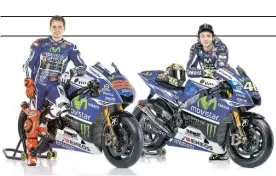  ??  ?? Team. Jorge Lorenzo y Valentino Rossi, dos estrellas en nuestro país.