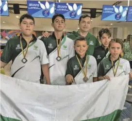  ?? FOTO CORTESÍA ?? Esta fue la delegación antioqueña que estuvo en competenci­a en Armenia, en el Campeonato Nacional. Adelante, a la derecha, los hermanos Samuel e Isabela Osorno Posada.