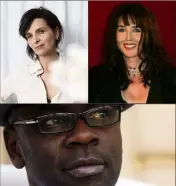  ?? (Photos P.L.) ?? Juliette Binoche, Isabelle Adjani et Lilian Thuram.