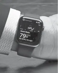  ?? USA TODAY ?? The new Apple Watch 4 starts at $399.