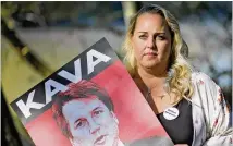  ?? BOB ANDRES / BANDRES@AJC.COM ?? Tamara Stevens, 48, of Roswell, traveled to Washington, D.C., to tell her sex-assault survivor story during the Brett Kavanaugh confirmati­on hearing.