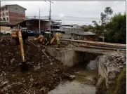  ?? XCA ?? El nuevo puente de La Compañía posiblemen­te se termine en noviembre.