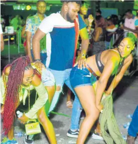  ?? ANTHONY MINOTT ?? Patrons having fun at Strictly 2K, Best the 2000s, a dancehall party held at Mas Camp, on December 28, 2019.