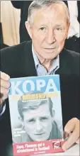  ??  ?? File photo shows France legend Raymond Kopa presenting his book ‘Kopa by Kopa’ as he attends the 27th edition of the Paris annual book fair in 2007. — AFP photo