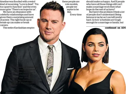  ?? Picture / AP ?? When Channing Tatum and Jenna Dewan announced the split they said they’d “lovingly chosen to separate” but “absolutely nothing has changed about how much we love one another”.