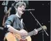  ??  ?? Shawn Mendes earned his first Grammy nomination­s: Song of the year for “In My Blood” and best pop vocal album.