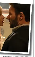  ??  ?? Gripping: Jennifer Lawrence as Dominika Egorova and, above, with CIA agent Nate Nash (Joel Edgerton)