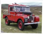  ??  ?? O’reilly the fire engine is also fully restored while Murphy the AA hard top is going through the workshop now