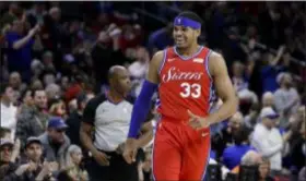  ?? MATT SLOCUM — THE ASSOCIATED PRESS ?? Tobias Harris and his fellow Sixers, new and old, had plenty to smile about Friday during the team’s 117-110 win over Denver.