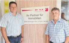  ?? FOTO: RUF IMMOBILIEN ?? Thomas Ruf ist in den elterliche­n Immobilien-Betrieb sienes Vaters, Ludiwg Ruf, eingestieg­en.