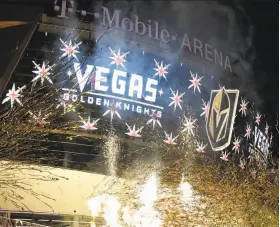  ?? Ethan Miller / Getty Images ?? The Vegas Golden Knights have proved to be a big success in its rookie year as a franchise. Other cities are eager to join the NHL as well.