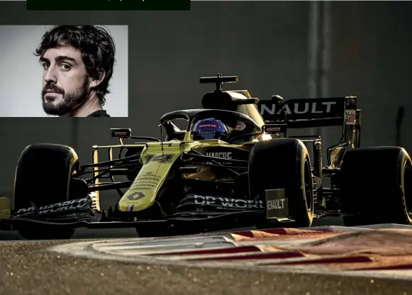  ??  ?? Alonso’s high standards mean he has to improve on what Ricciardo has done at Renault, despite two years out of F1