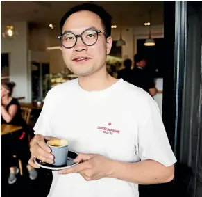  ?? CHRISTEL YARDLEY/STUFF ?? Winner of the NZ Barista Championsh­ip 2019, Dove Chen is passionate about making a good cup of coffee.