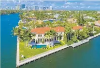  ?? CONCIERGE AUCTIONS/COURTESY ?? Bella Fortuna, an estate owned by Fort Lauderdale entreprene­ur Jim Barnett, is among several multimilli­on-dollar mansions going to auction in South Florida this spring.