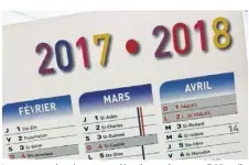  ??  ?? Les vacances de printemps se dérouleron­t du mercredi 25 avril (après la classe) au lundi 14 mai 2018.