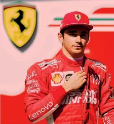  ?? GETTY LIVERANI ?? Charles Leclerc, 21 anni, durante i test di Abu Dhabi